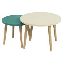 Tables Basses Gigognes Upcy Plateaux Sable/vert Forêt - Manutan Collectivités