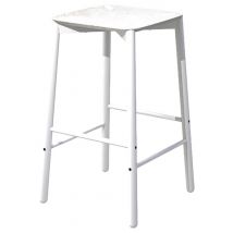 Tabouret De Bar Newport Hauteur 65 Cm Balt/acier - Blanc - Manutan Collectivités