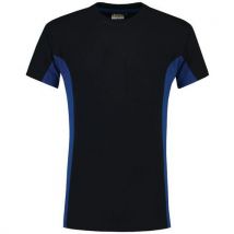 Tee-shirt Bicolor Poche Poitrine 102002 Navy-royalblue L - Manutan Collectivités
