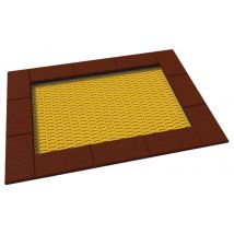 Trampoline Orta 150 X 200 Cm - Jaune 1018/rouge - Manutan Collectivités