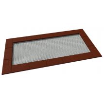 Trampoline Orta 150 X 300 Cm - Gris 7035/rouge - Manutan Collectivités