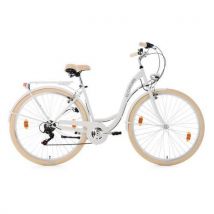 Vélo Femme - 28 Pouces - Balloon - 48 Cm - Blanc - Manutan Collectivités
