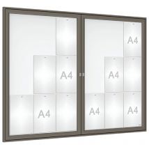 Vitrine Tradition 105 X 140 Cm - Gris Procity - Manutan Collectivités
