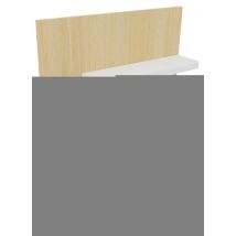 Voile D'accueil Avec Tablette Porte-sac Chêne Clair/blanc - Manutan Collectivités