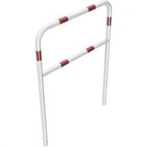 Beschermbeugel Met Dwarsbalk Voor Beton Wit/rood 1400 Mm, - Schake