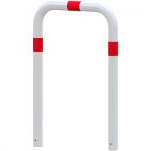 Beschermbeugel Zonder Dwarsbalk Beton - Wit/rood 750-1000mm, - Schake