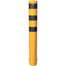 Afzetpaal Stationair Met Gelaste Kap Geel/zwart Ø193 1200 Mm, - Schake