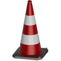 Verkeerskegel Tweedelig Type Ra2/b - 750 Mm - Wit, - Schake