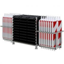 Bakenkit Type 60- Ra1/a - Dubbelzijdig - Gearceerd-rood/wit, - Schake