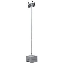 Lichtmast Met Terreinverlichting - Zwart - 4 M - 3000 K, - Schake