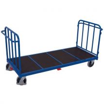 Duwwagen Met Verticale Spijlen, 2-wandig Blauw - Sw-2013, - Variofit