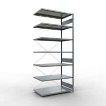 Rayonnage léger Easy-Fix - Simple face- H3000 mm - galvanisé - Schulte