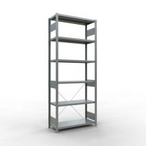 Rayonnage léger Easy-Fix - Simple face- H2500 mm - galvanisé - Schulte