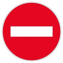 Pictogramme au sol - Sens interdit - 300 mm - Novap