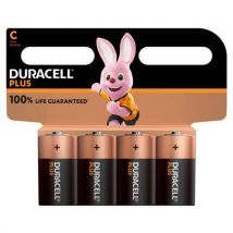 Alkalinebatterij C Plus 100% - 2 of 4 eenheden - Duracell