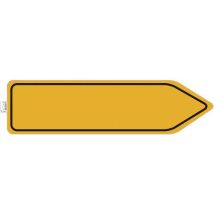 Exacompta - Zelfklevend Veiligheidsbord Verplichte Circulatierichting - 100cm PVC - ISO 7010