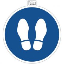 Panneau stop adhésif obligation arrêt - Exacompta