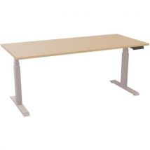 Zit/sta Bureau Elektrisch Blad 25mm 180x80cm Licht Eiken/alu, - EOL