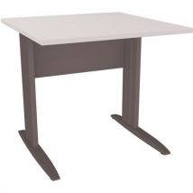 Bureau Met L-poot B 80 X D 80 Cm Antraciet/wit, - EOL
