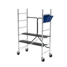 Verplaatsbare Aluminium Steiger Met Dubbele Vloer Synchro, - Artub