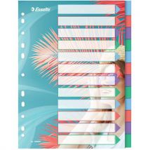 Intercalaires A 4 Colour'Breeze - En polypro pack de 6- Esselte