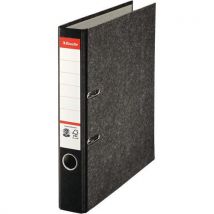 Classeur à levier - Carton - Dos 5 cm - Gris - Esselte