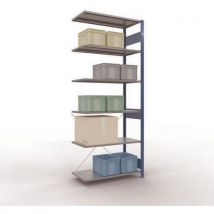 Aanbouwstelling Easy-fix Enkelzijdig 2500x1000x500 Blauw Grijs, - Schulte