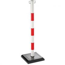 Signalisatiepaal Wit/rood