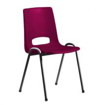 Chaise coque plastique - Bordeaux