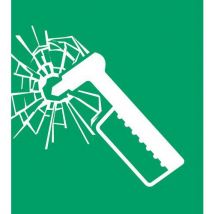 Panneau pictogramme marteau de secours