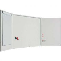 Armoire acier émaillé mat/blanc cadre blanc - Smit Visual