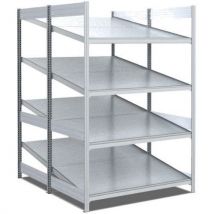 Rayonnage Fifo - Double face tablette inclinée - Bito