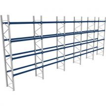 Rack à palettes en kit complet - Finition galva - Charge palette 600 kg - Bito