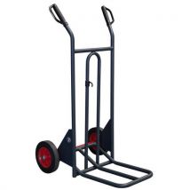 Ergonomische stalen steekwagen 350 kg - Rubberen wiel