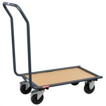 Wagen met vaste duwbeugel - Draagvermogen 300 kg - Fimm