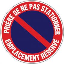 Verbodsbord - Prière de ne pas stationner emplacement réservé - Hard