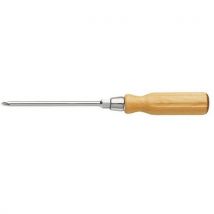 Schroevendraaier handgreep hout heft Phillips kruiskop - bled 6 kant