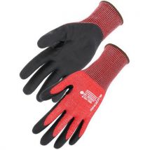 Gants nitrile mousse coupure D support PEHD dos non enduit - Singer