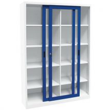 Armoire haute portes coulissantes CH - Transparente - Manutan Expert