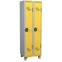 Vestiaire 2 colonnes Seamline Optimum Largeur 300 mm sur pieds- Acial