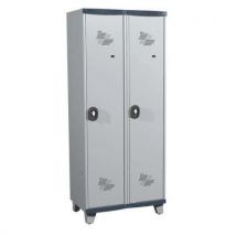 Vestiaire 2 colonnes Seamline Optimum - Colonne largeur 400 mm - Sur pieds - Acial