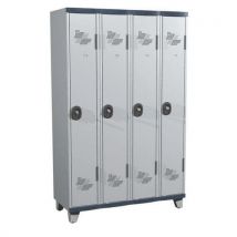 Vestiaire 4 colonnes Seamline Optimum Largeur 300 mm sur pieds- Acial