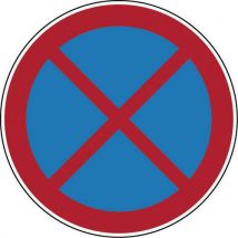 Panneau d'interdiction - Arrêt et stationnement interdits - Rigide