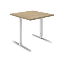 Bureau droit en chêne pieds ajustables - IDEA