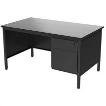 Bureau demi ministre Confort 2 avec caisson - 140 cm