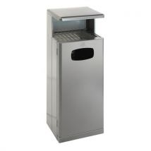 Poubelle d'extérieur avec auvent 55L - Vepabins