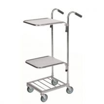 Mini-chariot de bureaux - 2 plateaux - Kongamek
