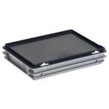 Bak met deksel Rako grijs - 400x300 mm - 5 tot 30 l