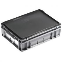 Bak met deksel Rako grijs - 400x300 mm - 5 tot 30 l