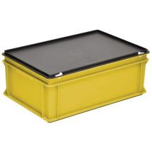 Bak met deksel Rako geel - 400x300 mm - 10 tot 40 l